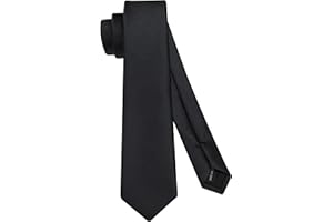 HISDERN Cravate Homme 6CM Extra Silm Plusieurs Couleurs Disponibles Soie Compris Boîte