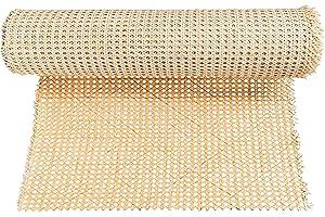 URPIZY Rouleau de toile en rotin naturel pour projets de cannage - 100 x 50 cm - Maille ouverte tissée pour armoire, chaise, meubles - Fournitures de bricolage