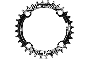 YUEMING Bike Chain Ring, Aluminum Alloy Chainring 104BCD 32T Single Crank Chain Ring Bicycle Repair Parts for Road Bikes, Mountain Bikes, BMX MTB Bike