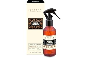 Helan Cuoio e Tabacco - Profumatore per Ambienti, Profumo Ambiente Spray con Incenso e Zafferano, Idee Regalo Deodorante e Profumatori Ambiente dalle Note Speziate, 150 ml - Profumi Made in Italy