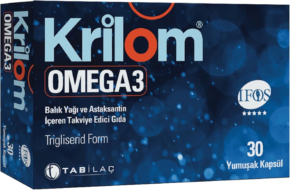 Krilom Omega 3 30 Yumuşak Kapsül Balık Yağı