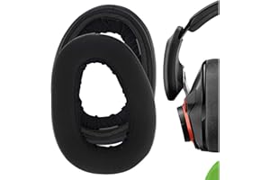 Geekria Comfort Hybrid welurowe wymienne nauszniki do Sennheiser GSP 600, GSP 670, GSP 500 profesjonalne słuchawki gamingowe, nauszniki, części zamienne (czarne)