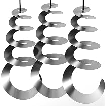 Vogel-Schreckscheiben-Set – Hochreflektierend, 3 Windspiele (Tropfen, Engel, Eule), Edelstahl, Für Garten & Terrasse