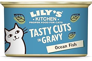LILY'S KITCHEN Lily’s Kitchen Cibo Umido per Gatti Tasty Cuts 24er Vaschette (24 x 85g) - Di pesce dell’oceano