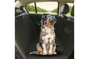 MORELOW Coprisedile Auto per Cani – Telo Auto Cane Universale per Sedili Posteriori e Bagagliaio Oxford Impermeabile Antiscivolo Antigraffio - Protezione Sedili Auto per Cani con Tasca Porta Accessori