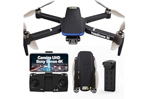 Toladrone Drone avec Camera 4K GPS Drones pour Adultes avec Caméra 5G FPV Transmission Moteur Brushless Autom Retour Quadcopter pour Débutants TD31GPS
