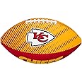 Wilson NFL Team Tailgate American Football, Rubber, Junior, Red / Yellow