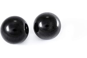 KASHU SN NATURSTEIN UG - Esfera Shungit Pulida | Gema y Piedra Curativa de Carelia - 2 Unidades - 3 cm