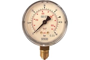 3S SUPERSAMASTORE Oxyturbo - 3s 0-60 bar druckmessgert fr stickstoff 1/4 anschluss mit dichtung