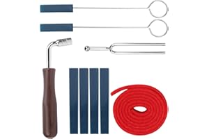 LAZMIN112 Strumento di Accordatura per Pianoforte, Kit per Accordatura Professionale per Pianoforte, Chiave per Silenziatori Leva a Forcella Kit di Strisce per Temperamento in Feltro Accessori di Riparazione