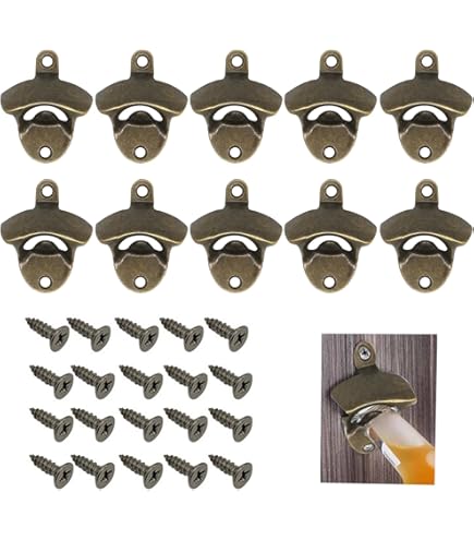 Wandflesopener, flesopener voor aan de muur, voor binnen en buiten