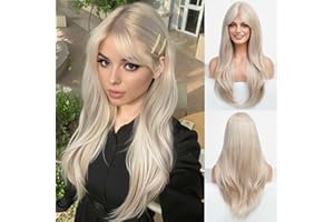 HAIRCUBE Lungo Curly/Wave con Pony Parrucche per le Donne Natura Resistente al calore Fibra Sintetica Parrucche con Pony Cosplay quotidiano (Barbie Hair; Biondo)