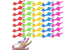 IUKUNNE 35PCS Jouet Volant Doigts Poulet,Poulet Catapulte,Jouet Dinde D'éjection,Poulets Volants Extensibles Jouet,Volant Extensible Poussins,Poulet à la Fronde,Jouet Dinde Doigt Poulet