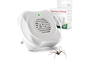 GARDIGO® Prise Répulsif à Ultrasons Anti-Araignée – Protection Intérieure 25m² | Répulsif à Ultrasons Antiparasitaire I Simple, Sûr et Sans Produits Chimiques