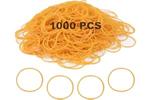 SZWLJ 1000 elastici robusti e gialli, resistenti alle alte temperature, perfetti per forniture per ufficio, uso industriale, scuola, casa, artigianato e altro ancora, dimensioni 38 mm