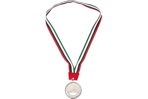 TA Sport LM-04 Silver Medal – Classic Award Medal with Silver Finish & Ribbon