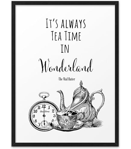 Alice Im Wunderland Baby-Deko A4 Druck - "Ich Bin Nicht Verpflichtet" Wandbild Für Kinderzimmer