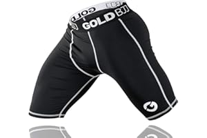 Gold BJJ Gi und No-Gi Base Layers – Kompressionsshorts und Hose für Jiu Jitsu – Kampfsport Spats Strumpfhose Leggings