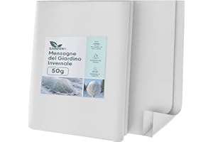 GARDENIX Tessuto Non Tessuto Invernale per Piante, antigelo, 50 g/m², 1,6 x 5 m (8 m²)
