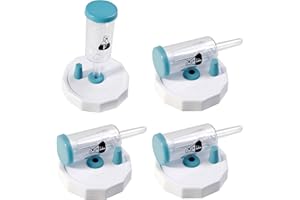 Fermentology Sauer System Fermentation Airlocks – Lids, Grommets, Gaskets, Stoppers – for Wide Mouth Mason Jars – 4 Pack
