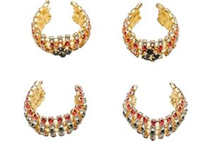 ‎ADITRI CREATION Aditri Creation Set of 2 Pair Designer Bangles God Set for Ganesh/Laddu Gopal/Devi Maa/Radha Krishna Haar Sringar Deities jewellary for All God Idol Statue(Size:-0.7,Color:-Multicolor)