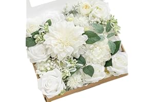 ‎LING'S MOMENT Ling's moment Künstliche Blumen Dahlien Blumen Combo für DIY Hochzeit Blumensträuße Tafelaufsätze Arrangements Party Baby Shower Home Decorations