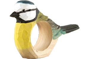 WILDLIFEGARDEN Wildlife Garden - Rond de serviette - Mésange bleue - bois.