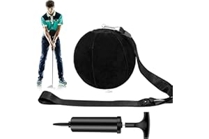 MONTELA GOLF Golf-Trainingsball, intelligenter Ball, Golf-Trainingshilfe, aufblasbarer Schwung-Trainingsball mit Inflatorpumpe und verstellbarem Umhängeband, unterstützt Golfschwung-Trainer, Golfschwung-Assistent