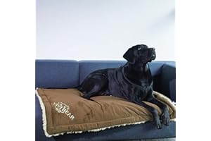 Vivi Bear Cuscino per cane, copertura per cani auto con corda di stoccaggio, coperta per cani per interni ed esterni per cani medi e grandi (marrone110 x 70 cm)