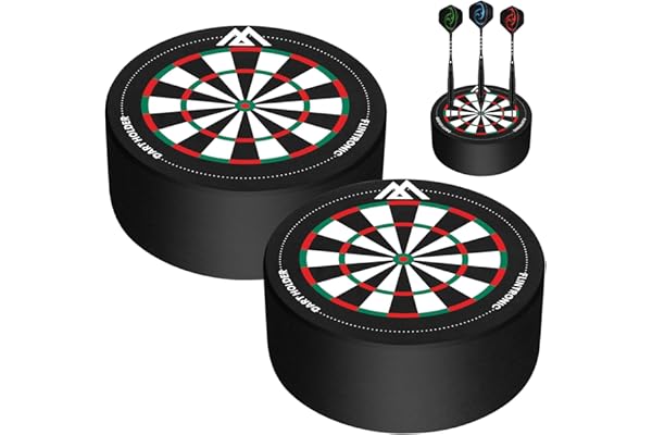 Flintronic 2Pcs Support de Fléchettes, Mini Dart Dock, Station de Fléchettes en Acier et Fléchette Souples, Mini Dartboard Dart Station, Convient pour la Maison et L'extérieur