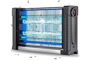 EUQQZU Lampe Anti Moustique, 20W 2500V UV Tueur d'Insectes Moucheron Mites Intérieur et Extérieur,Piège à Moustique pour Jardin Terrasse Piscine Chambre Maison Cuisine