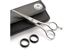 Gentlemans Face Care Club Hairdressing Scissors - Salon Professional 4.5 Inch Beard Hair Cutting Scissors - Great for Keeping Beards, Mustaches and All Facial Hair Looking Its Best