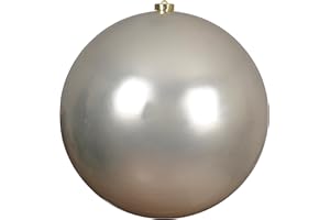 ‎ANNASTORE Annastore Weihnachtskugeln groß für den Außenbereich, Christbaumkugeln zur Dekoration, Christbaumschmuck wetterfest 20-25 oder 30 cm (Perle, Ø 25 cm)