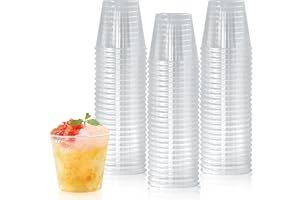 mauepersu Lot de 100 gobelets réutilisables, 30 ml, en plastique, incassables, pour vin, café, boissons, milkshakes, dégustation de fêtes