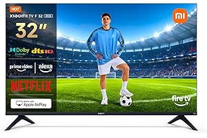 XIAOMI TV F 32, 32 Pulgadas (81 cm), HD, Smart TV, Fire OS7, Control por Voz Alexa, Dolby Audio™, DTS Virtual:X, DTS-HD, Compatible con Apple AirPlay