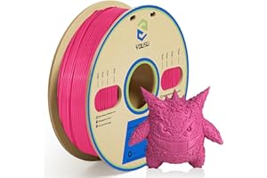 YOUSU PLA Plus (PLA+) Filament 1.75mm,Professional High Toughness 3D Printer Filament,Dimensional Accuracy +/- 0.02mm（Pink 1kg）