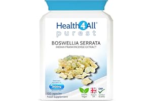 Health4All Boswellia Serrata Extract 2800mg (303mg boswellic acids per Capsule) 120 Capsules 4 Months Supply, Purest OA & Joint Support Supplement, High Strength Indian Frankincense Resin | Made in UK