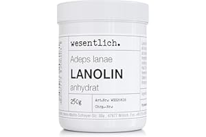 Lanolina tłuszcz wełniany, bezwodny, 250 g, bezwodny i prawie bezzapachowy, wosk wełniany wesentlich.