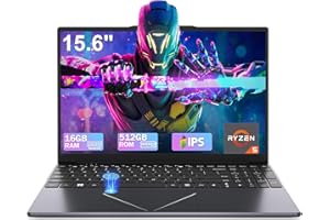 DREAMFYRE Ordinateur Portable de 15,6" Ryzen 5 3500U Processeur 16 Go DDR4 512 Go SSD, PC Portable Graphique Intégré Laptop PC avec Prise en Charge Touch ID 2.4/5G WiFi Bluetooth USB 3.0 * 2, Mini HDMI