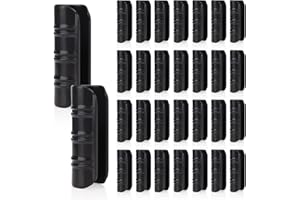 Gukasxi 30 PCS Jardin Bâtiments Tube Clip, Clips en Plastique pour Serre Film Clip Tube Serrage Connecteur Kit, pour Serre Bannière Cadre Abris Noir 25mm