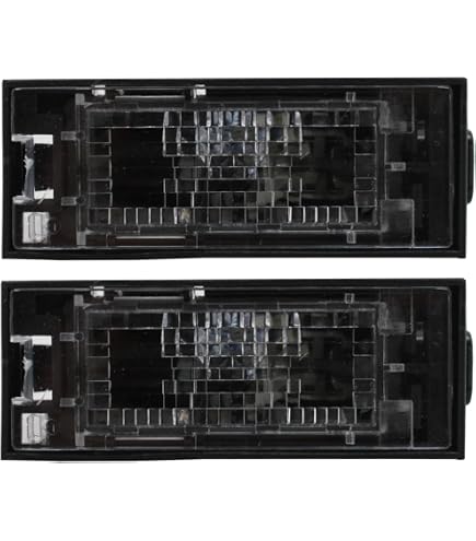 Lot De 2 Feux D'éclairage Pour Plaque D'immatriculation Arrière - Compatible Renault Logan, Sandero, Clio, Kangoo, Master, Trafic Et Autres