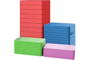 Riceel Unterlegplatten Kunststoff, 40 Stück Kunststoff Abstandshalter Keile 6x4cm Verglasungsklötze Unterlegplättchen Unterlegplatten Distanzplättchen Kunststoffplatte 1.5mm 3mm 5mm 10mm