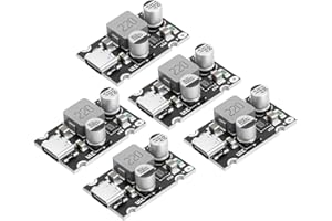 PD65W Schnelllademodul,QIQIAZI Schnelllademodul 12V-30V auf USB-C PD3.1 QC3.0 mit Typ-C Port,USB Buck Converter DC-DC Step Down Module für Telefon-Schnellladung(5 Stück)