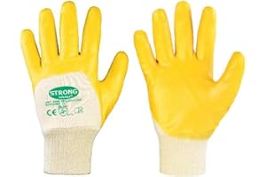 FORMAT Lot 12 paires de gants Nitril Yellow 8, jaune