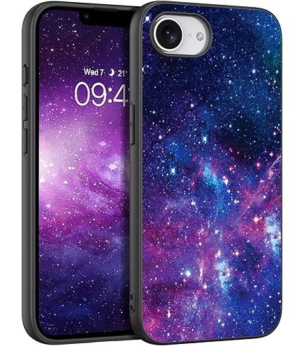 ZHEGAILIAN Compatible With IPhone 16 Pro Case,Non-Slip Soft TPU Bumper Four Corner Reinforced Shockproof Protective Case Compatible With IPhone 16 Pro 6.1 Inch For Women-Colorful Galaxy Nebula
