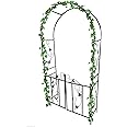 2.4M Metal Steel Garden Arch Rose Plant Flower Clmber Path Home