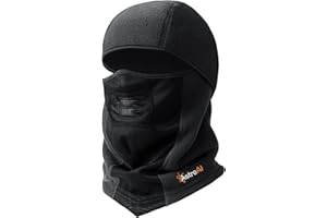 AstroAI Pasamontañas Anti Viento Transpirable Hombre y Mujer para Deportes al Aire Libre Bicicleta, Motocicleta, Snowboard, Esquí y Ciclismo para Otoño y Invierno (Negro)