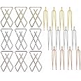 VAMA FASHIONS Clip on Sarees Pleats Pin Brooch Coat Dress Gown Shawl Bridal Safety Saree Pins for Women - 21 Sareepin