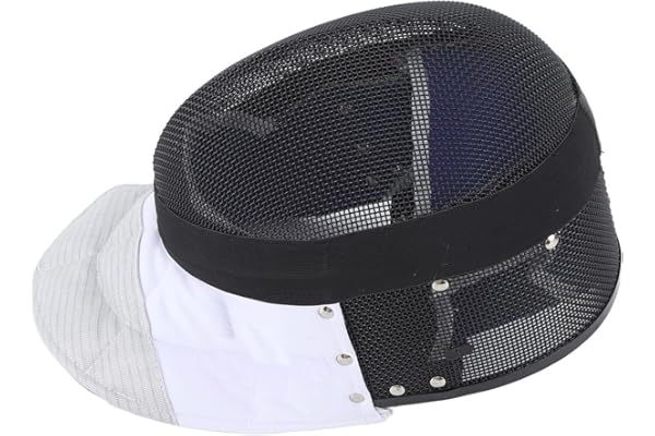 SIXRUN Masque de Sport d'escrime Casque de Protection d'escrime avec Bavoir rembourré pour la Pratique Quotidienne et la Compétition Masque de Sport d'escrime Masque d'escrime