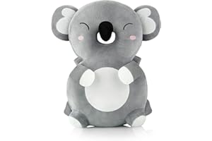 PandaEar Sac à Dos de Protection de Tête pour Bébé, Protège-Tête pour Tout-Petit en Marchant, Coussin de Protection Ajustable (Gris Koala)